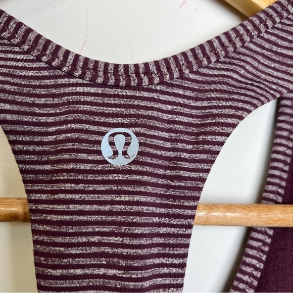 Lululemon Athletic Striped Built In Sport Bra Top - Picture 3 of 3